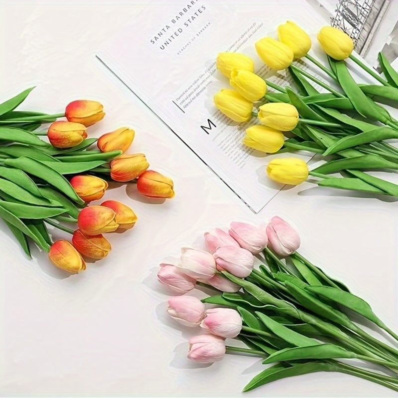 Färgglada konstblommor dukade för fest och födelsedag