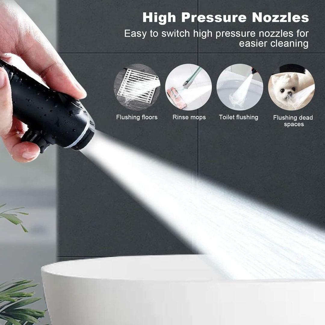LuxShower® 5 lägen högtrycksdusch med Intelligent LED Temperatur Display