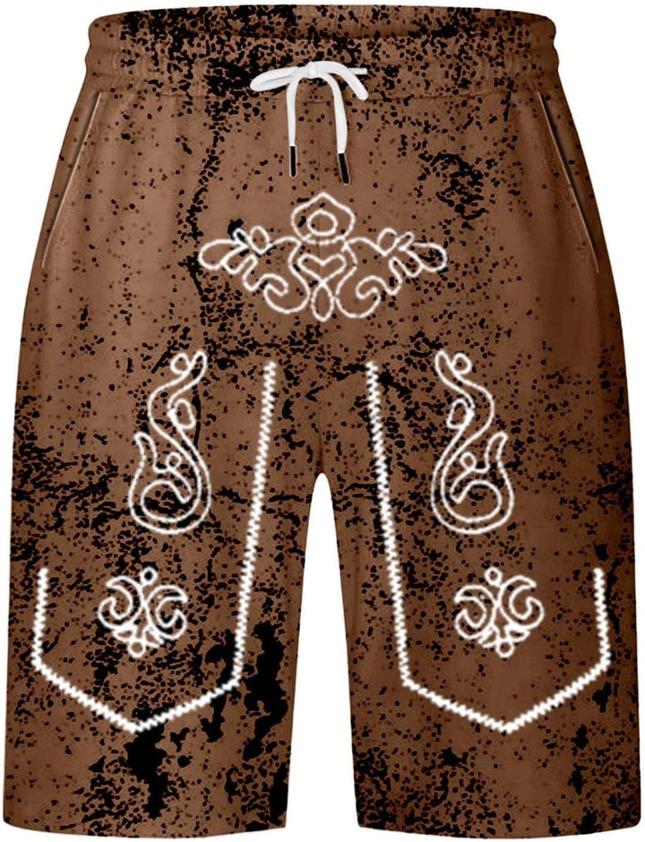 Snygga vintageshorts för män med traditionell Oktoberfest-känsla