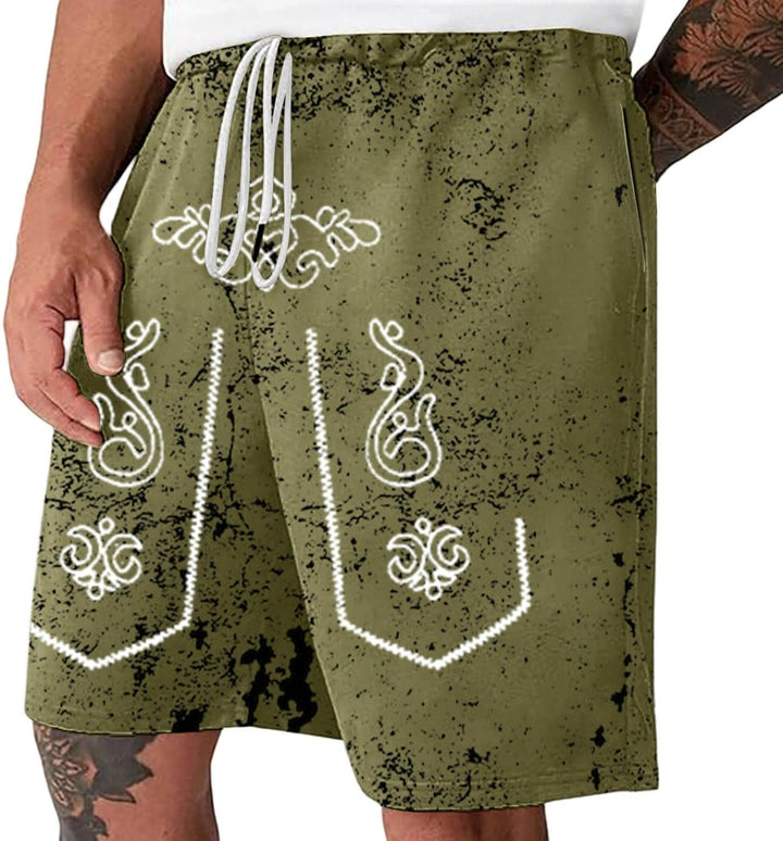 Snygga herrshorts i vintagestil perfekta för fest och semester