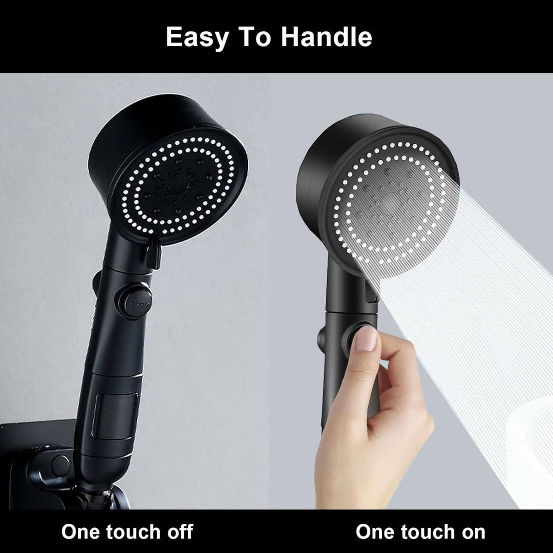 LuxShower® 5 lägen högtrycksdusch med Intelligent LED Temperatur Display