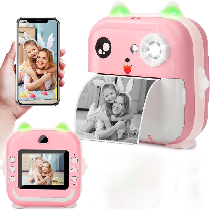 Digitalkamera för barn som skriver ut bilder direkt på papper