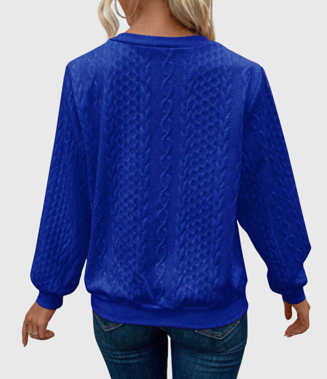 Elegant damtröja och blus i skön passform med dragkedja