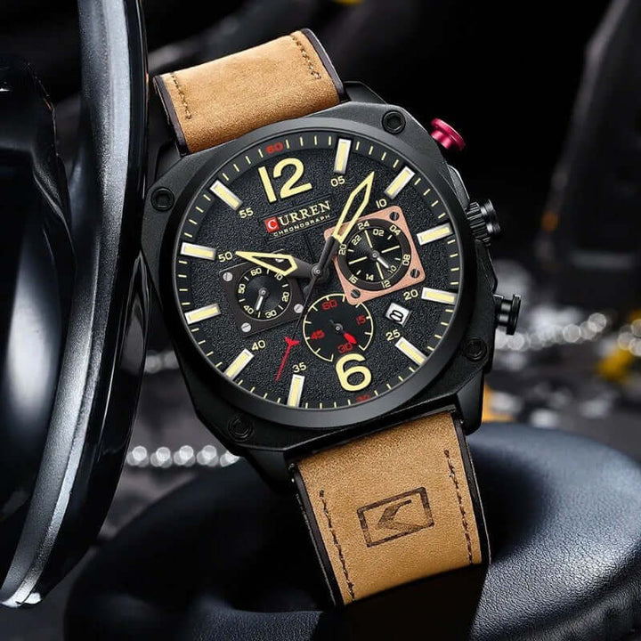 Elegant kvarts vattentät armbandsur