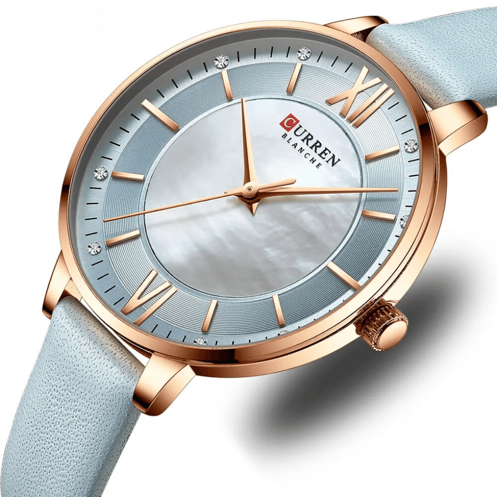 Elegant Kvartsklocka med Rem