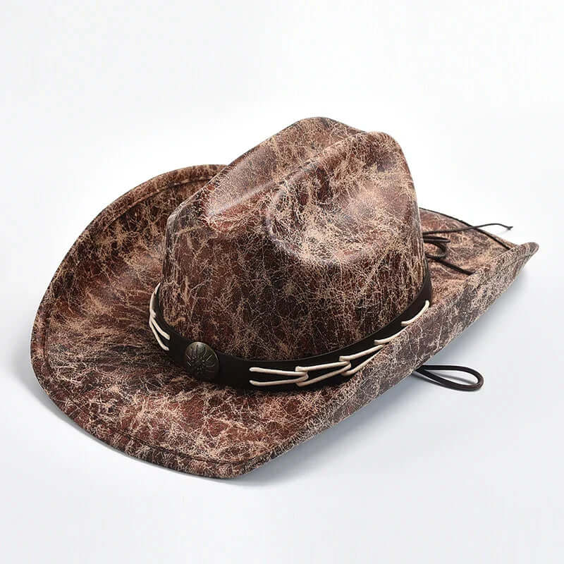 Cowboyhatt med benpärlor – Westernstil