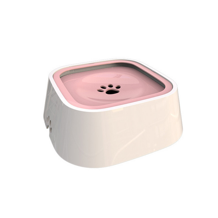 Högkvalitativ spillfri vattenskål för aktiva husdjur