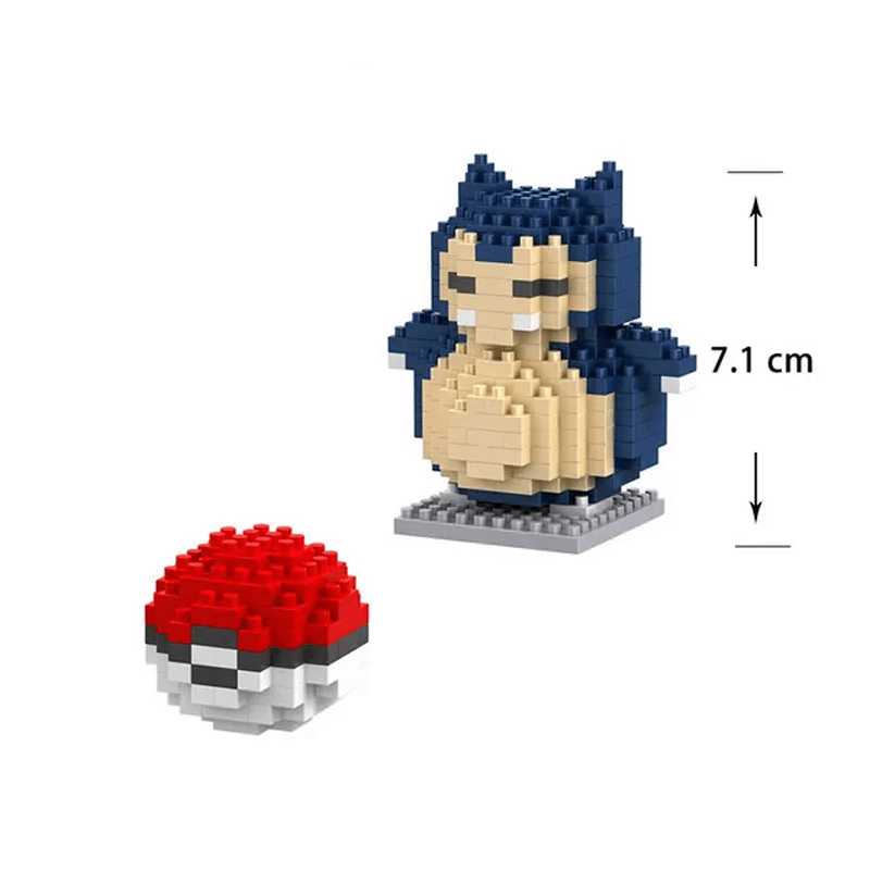 Miniatyrbyggsats av populär anime figur som nanoblock