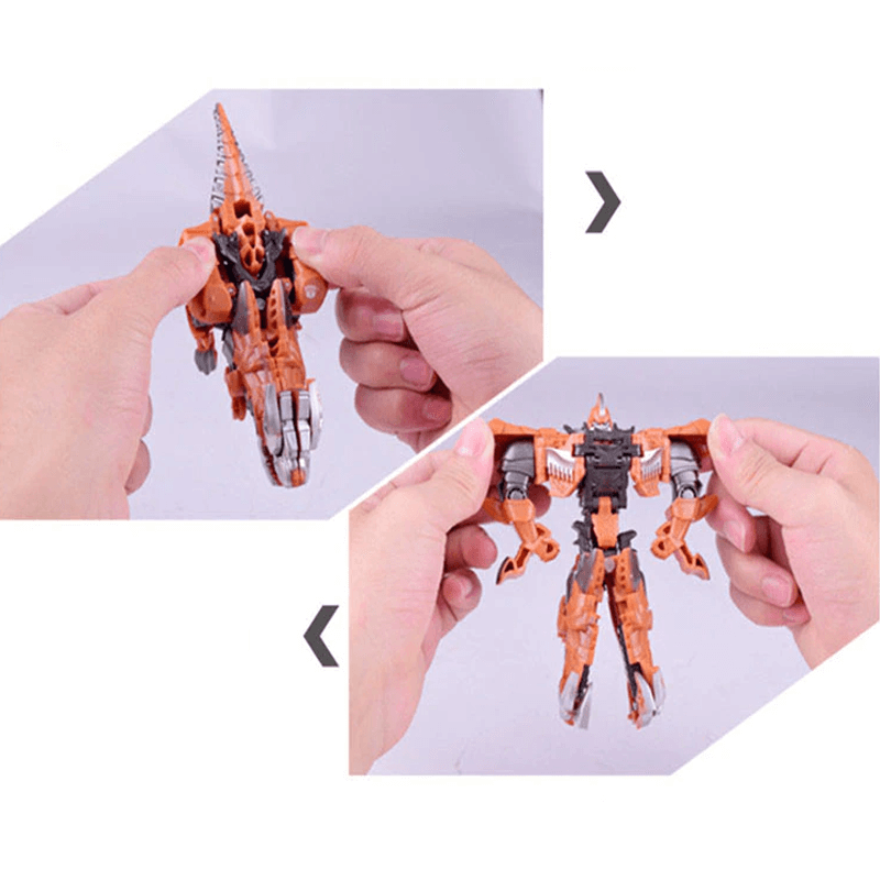 Närbild på transformering robotbil för barn och dess mekaniska delar