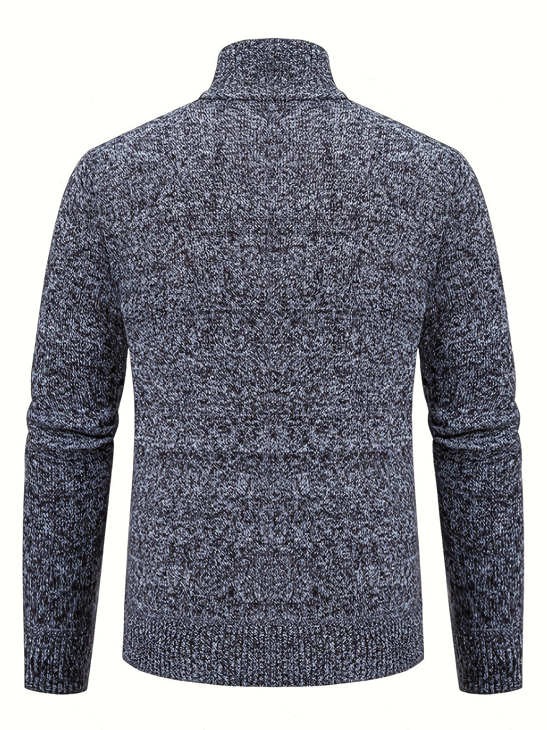Inspirationsbild för herrstil med texturerad zip cardigan