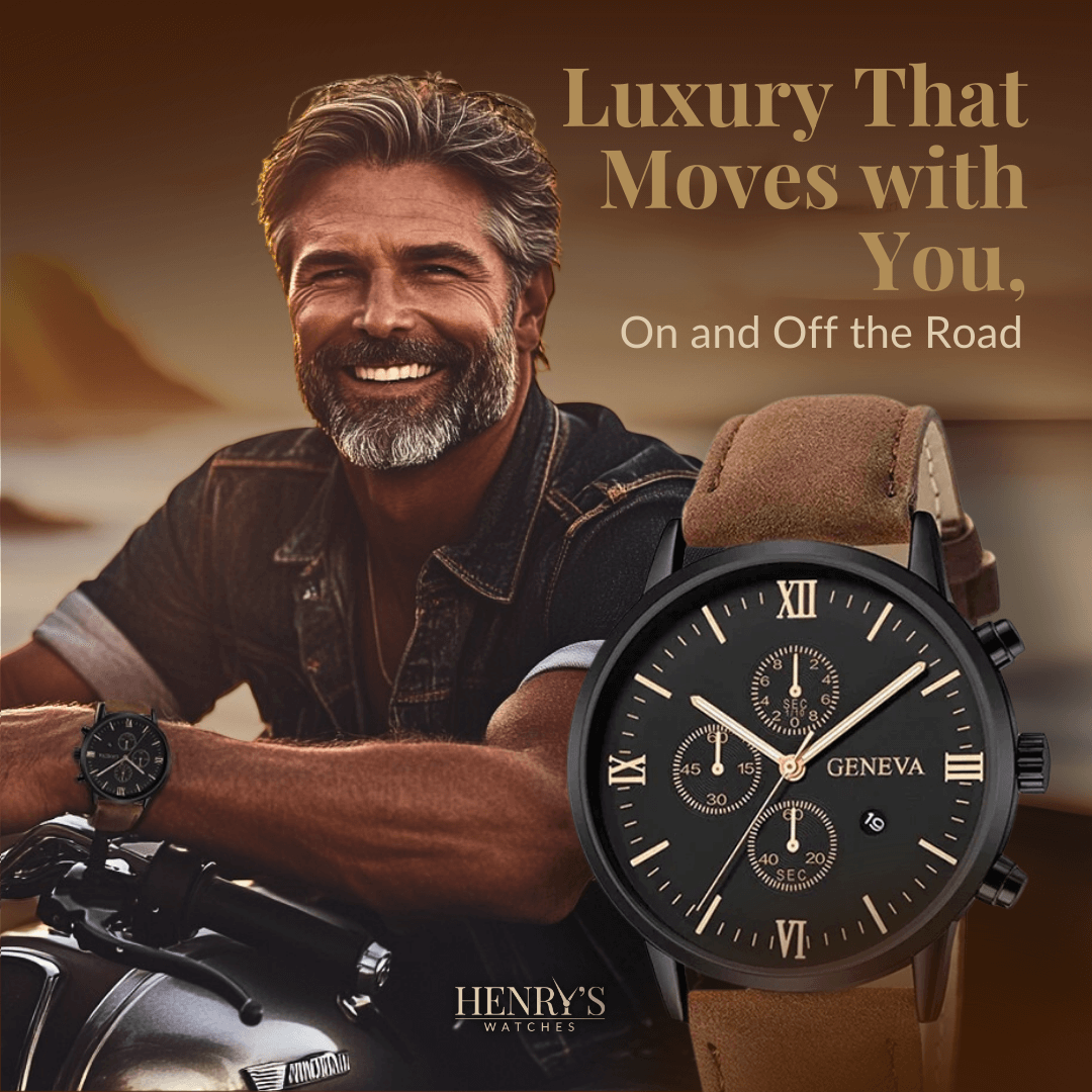 Elegant Analog Quartz Watch with Strap