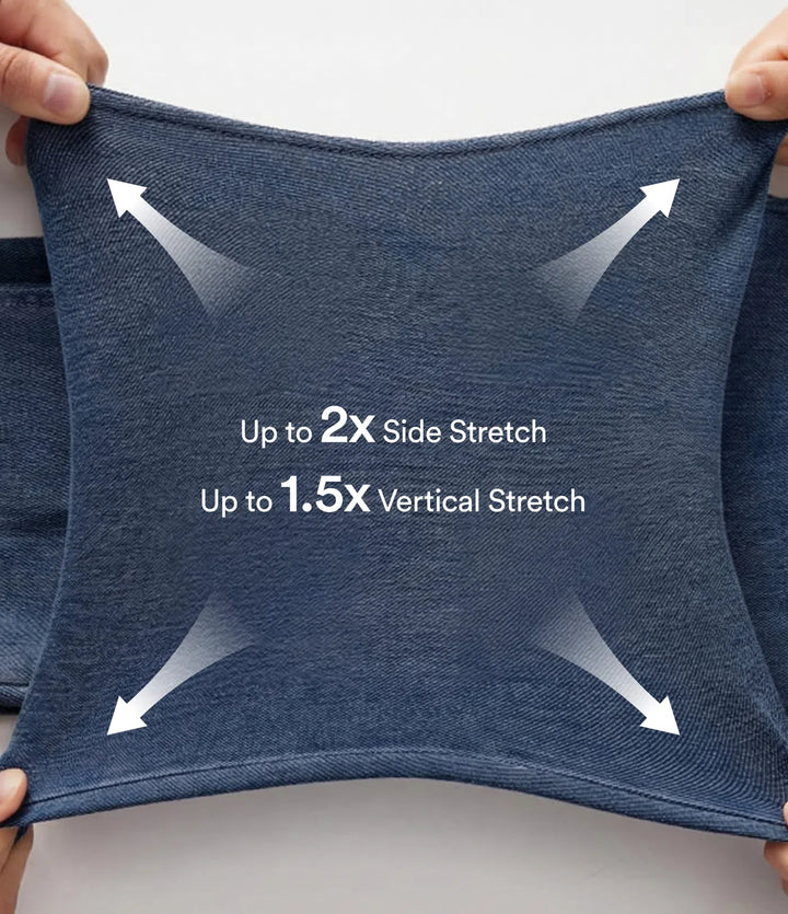 Mjuk dam denim legging med hög midja och bra passform