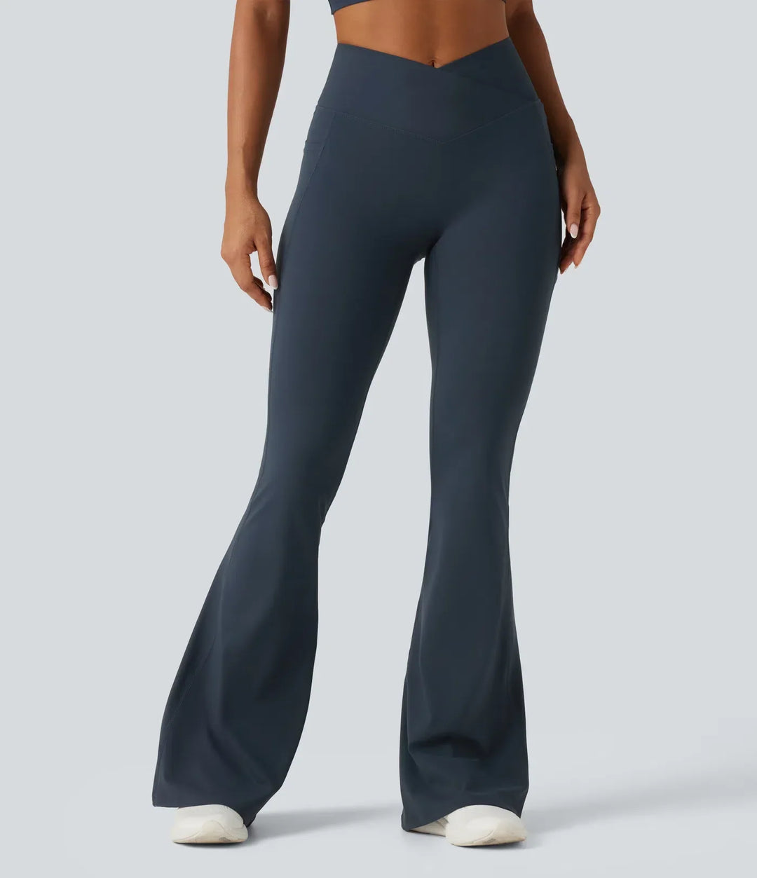 Utsvängda damleggings för gym och vardag med stretch