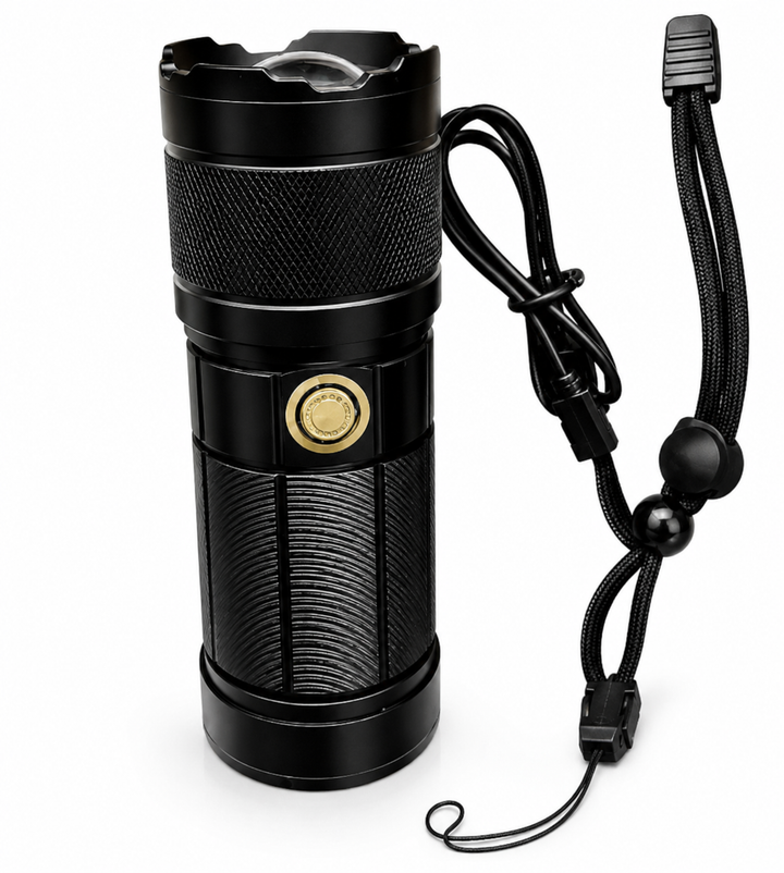 Svart IR-laserlampa med handledsrem