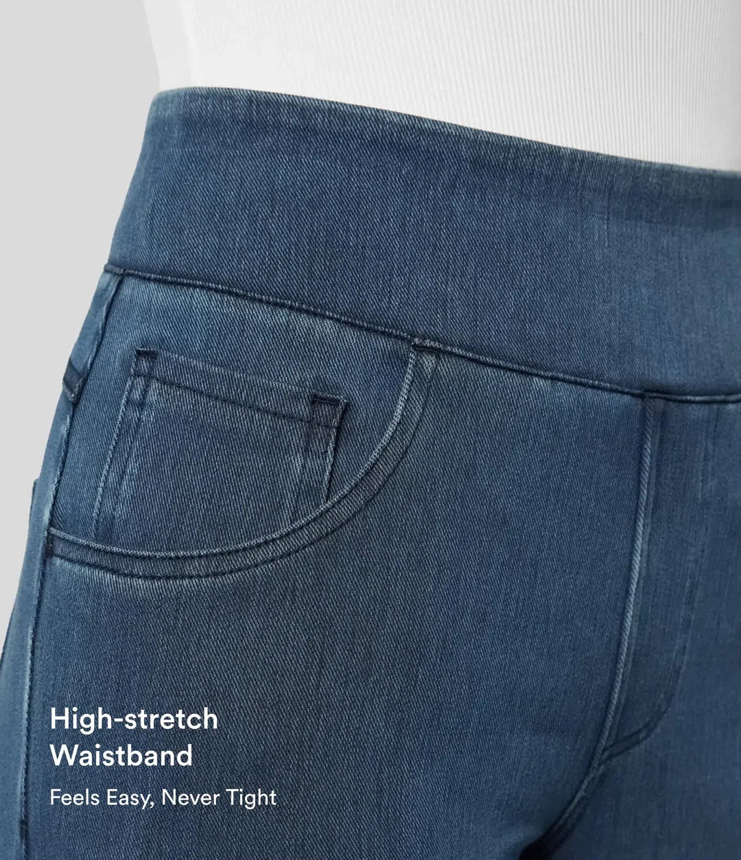 Funktionella fickor och snygg passform på damjeans
