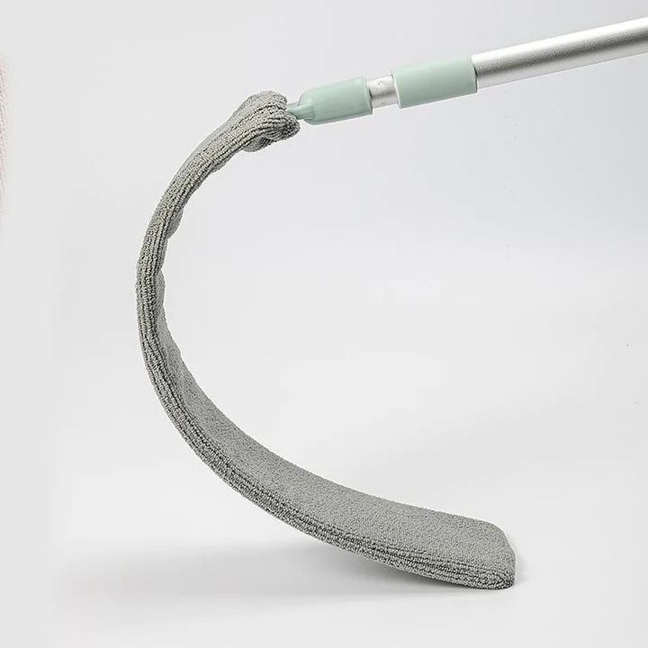 Flexibel dammborste i mikrofiber för effektiv rengöring av trånga utrymmen hemma