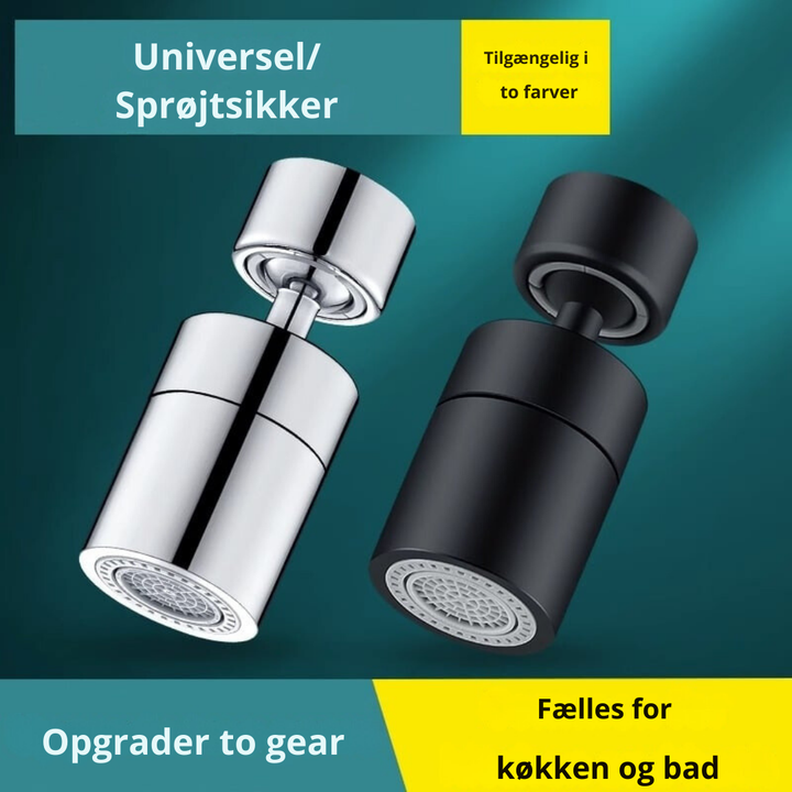 Roterbart kranmunstycke för kök och badrum med flexibel led