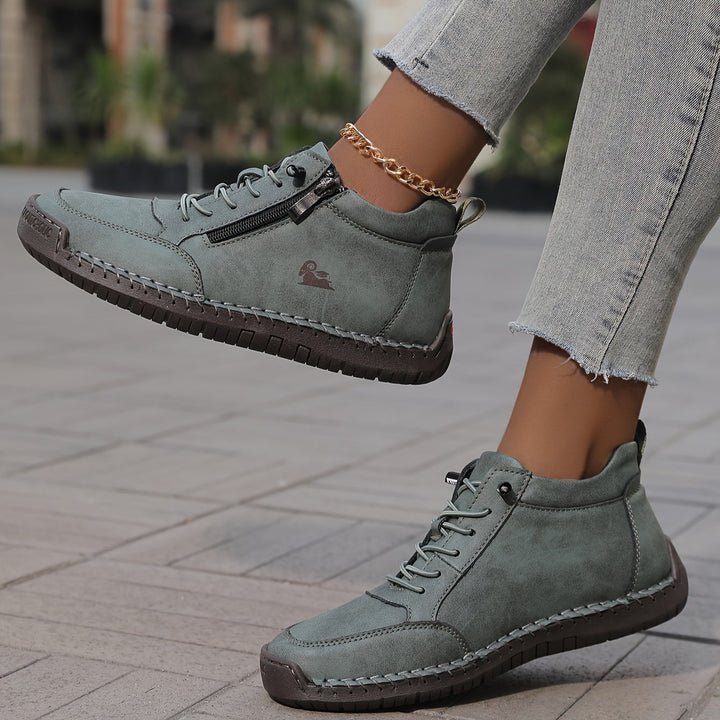 Ortopediska sneakers för dam med andningsbart material och flexibel sula