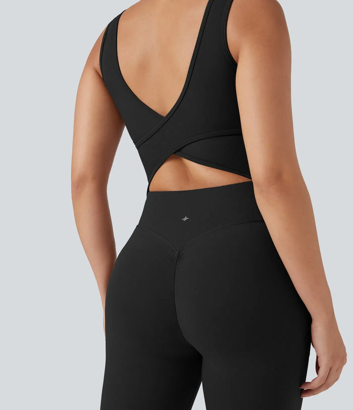 Smidig sportjumpsuit för gym och fitness