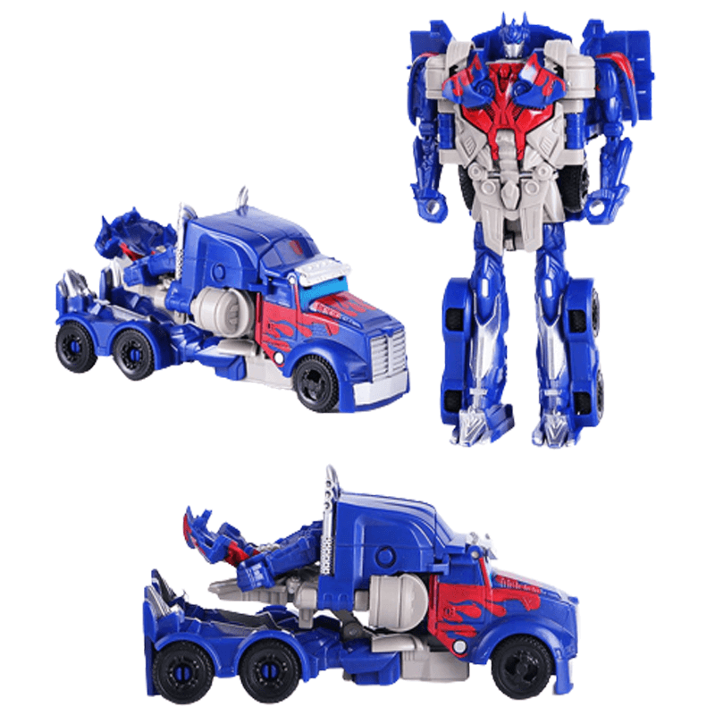 Transformering robotbil för barn som förvandlar fordon till actionfigur