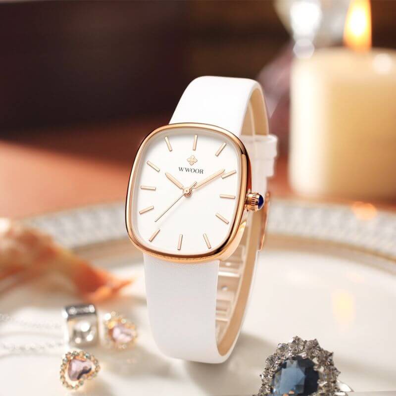 Elegant Kvartsur med Rem