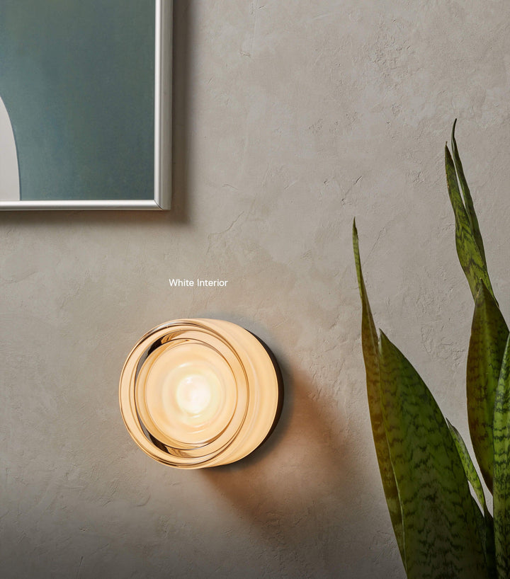 Rostfri vägglampa utomhus med IP65 och dekorativt glas