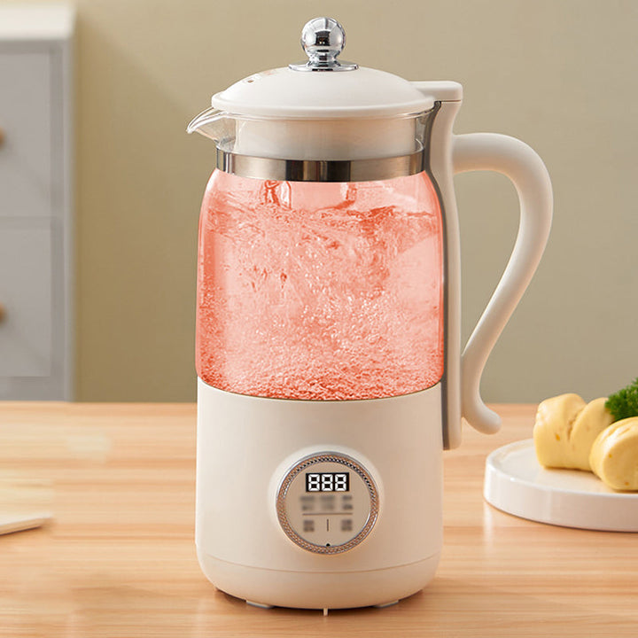 Hushållsapparat för sojamjölk och smoothies som visar kannans kapacitet