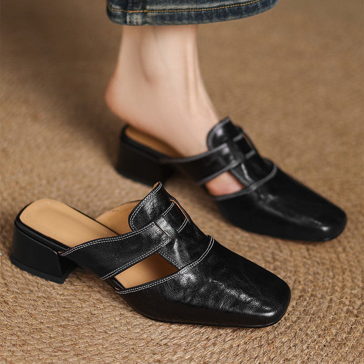 Sula och innersula på eleganta mules för dam