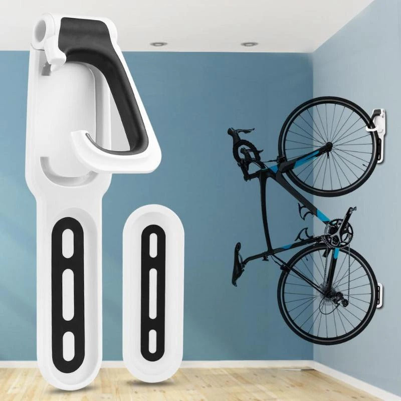 Väggmonterad cykelhållare för smidig cykelförvaring i garage