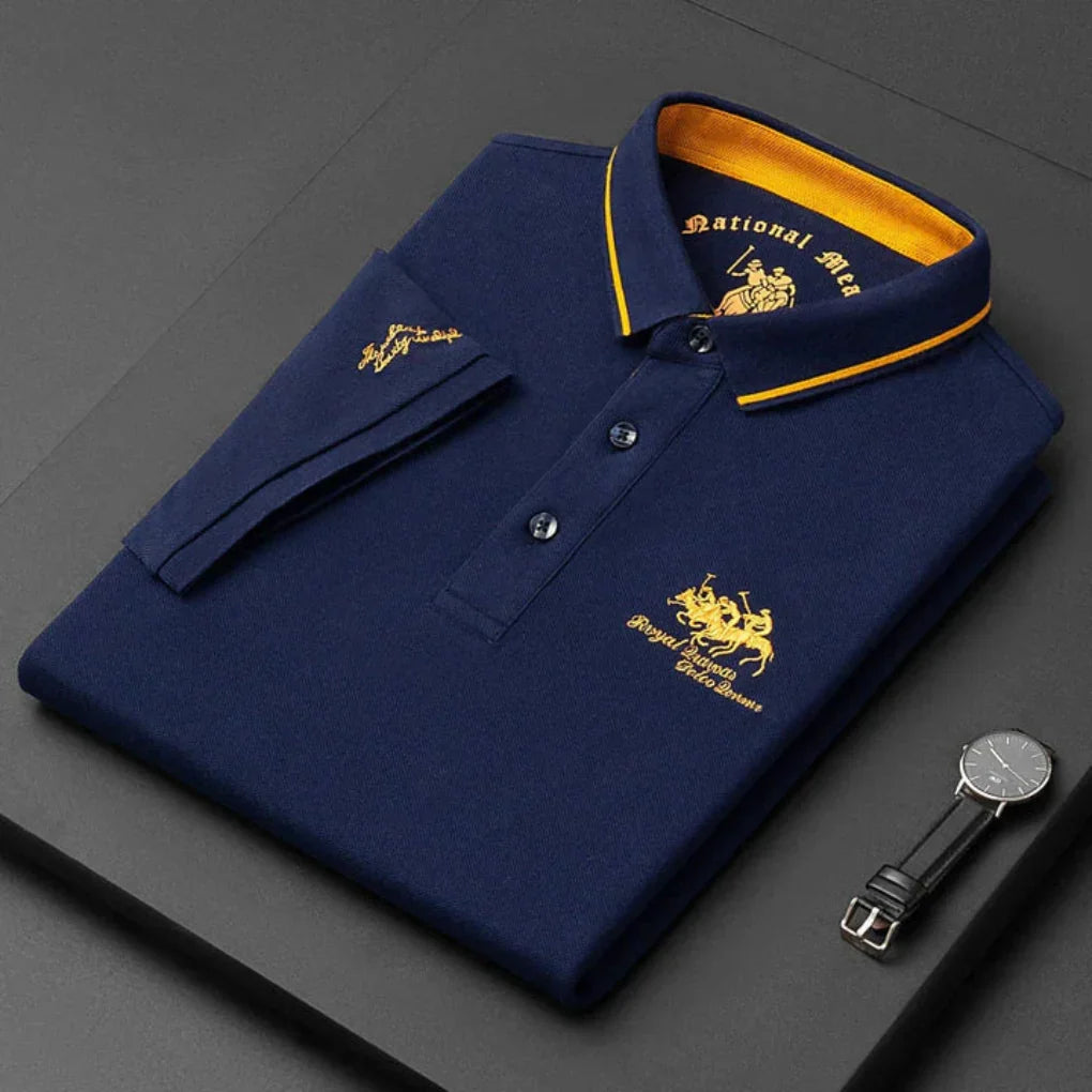 Casual herrpoloshirt i snygg design för vardagsstil och sommarmode