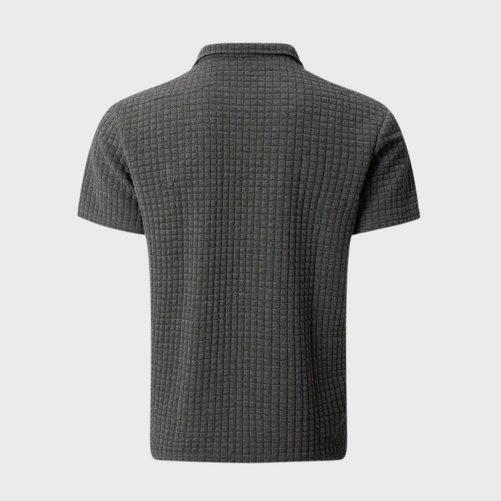 Mjuk och skön pikétröja i högkvalitativt material för herrmode