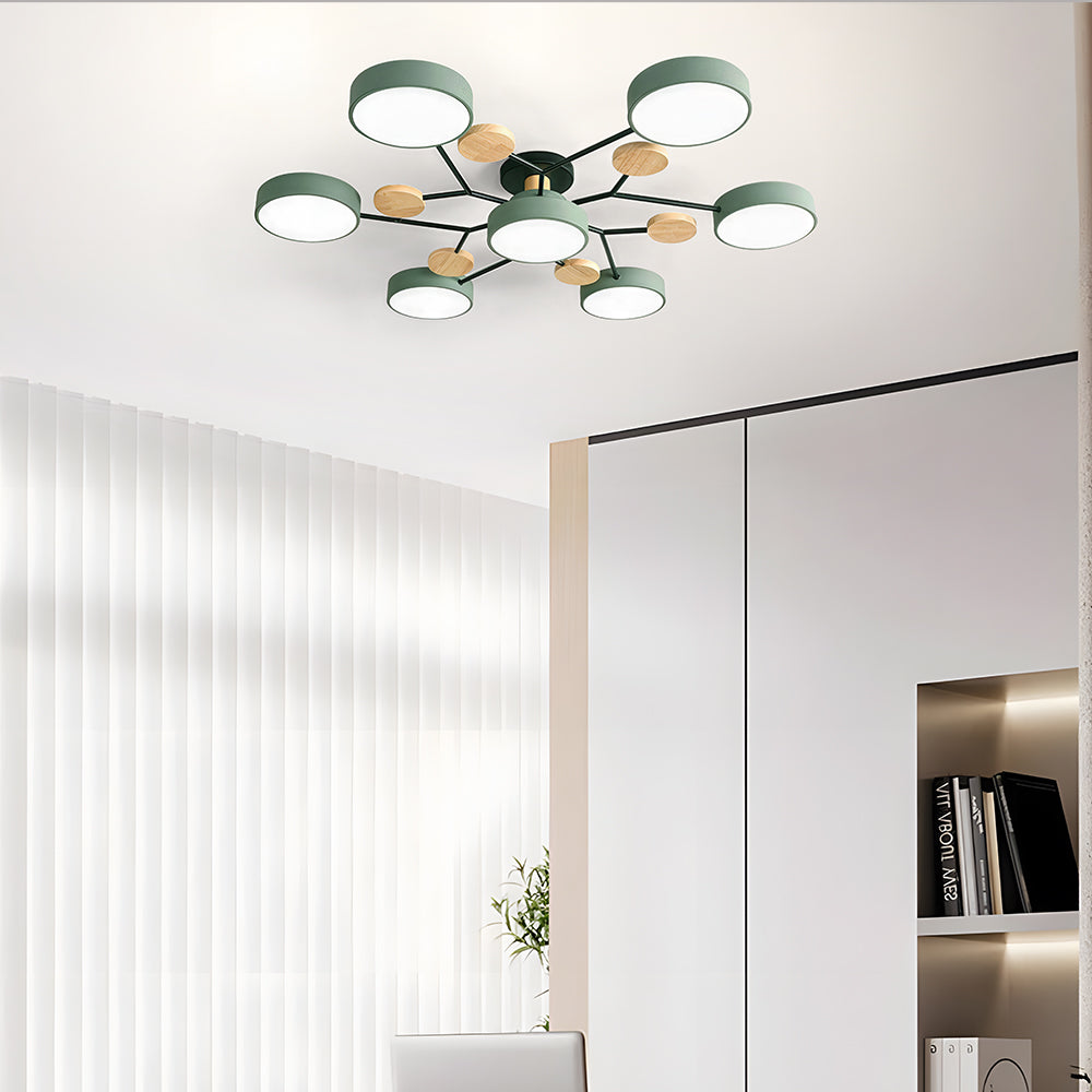Effektiv och modern LED-lampa för vardagsrumstak