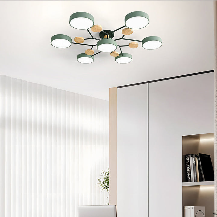 Effektiv och modern LED-lampa för vardagsrumstak