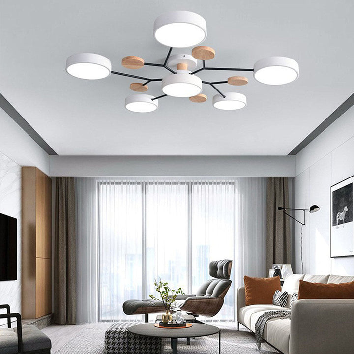 Modern LED-lampa i järn med tidlös design