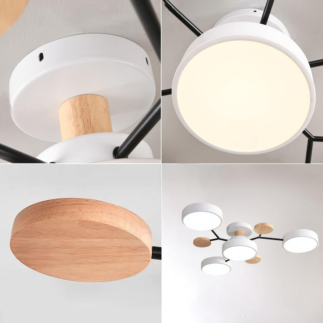 Elegant ljuskälla för takmontage i vardagsrum