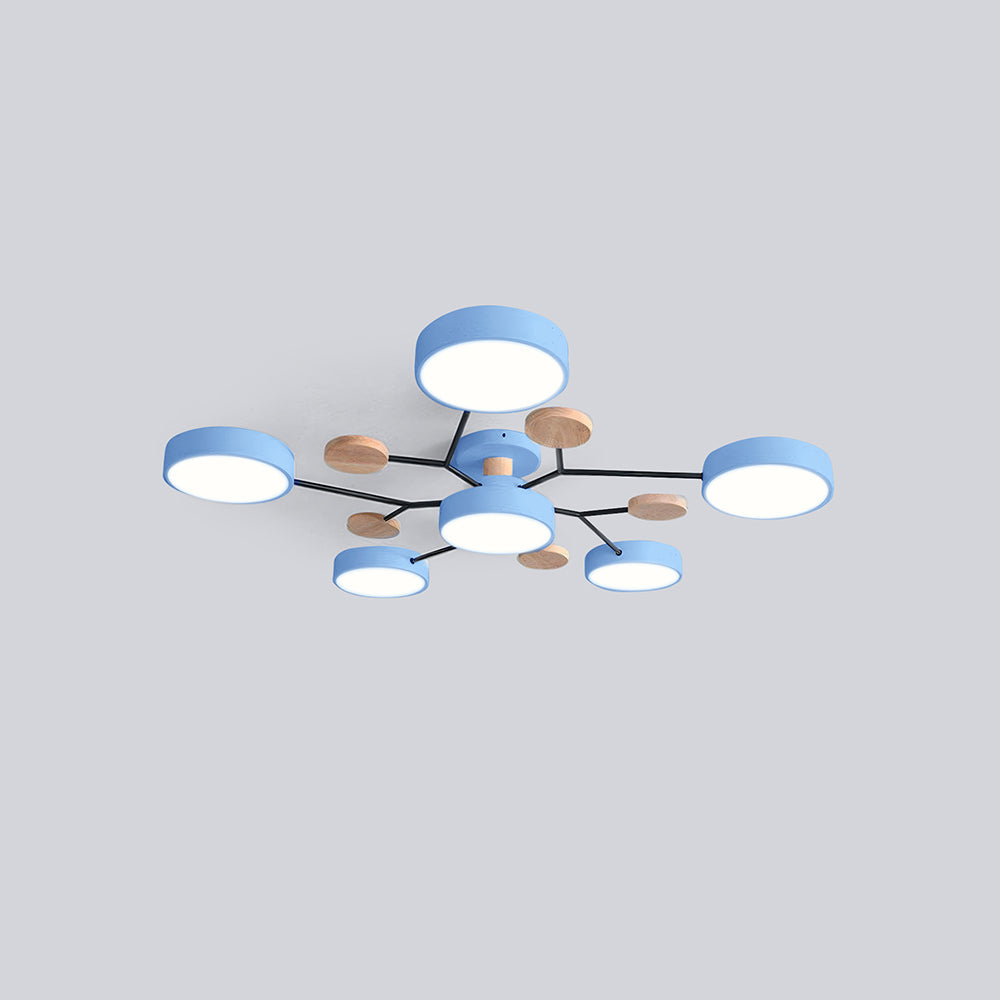 Stilren LED-taklampa med tunn profil