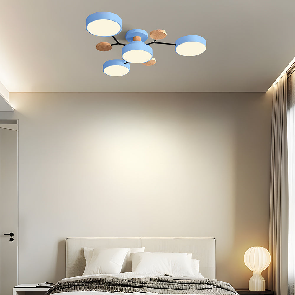 Minimalistisk LED taklampa för modern heminredning, detalj