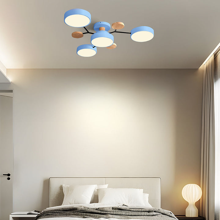 Minimalistisk LED taklampa för modern heminredning, detalj