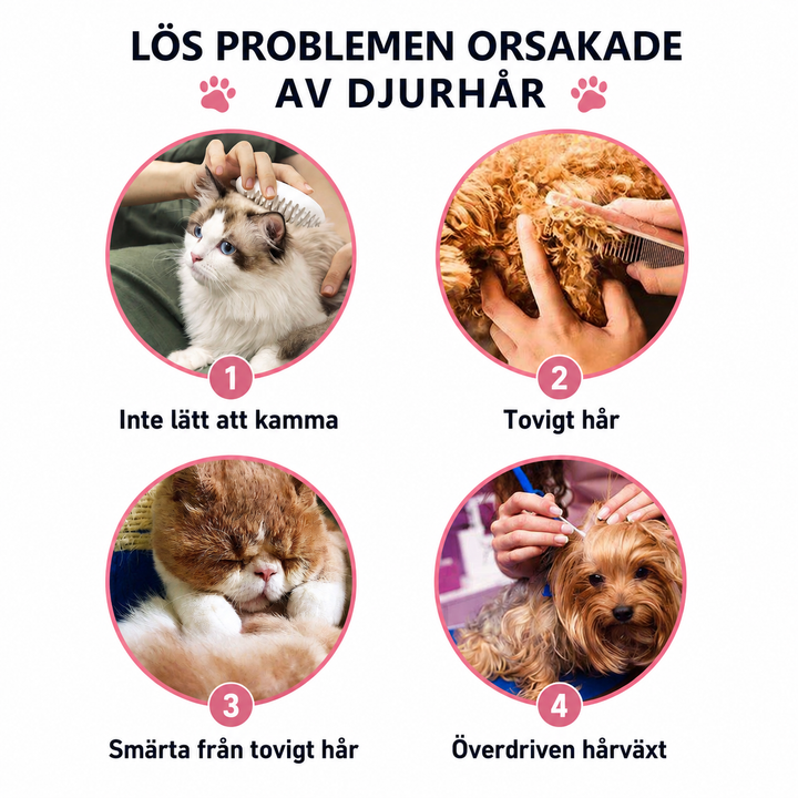 Tovkam för Hund & Katt – Effektiv Pälsvårdskam