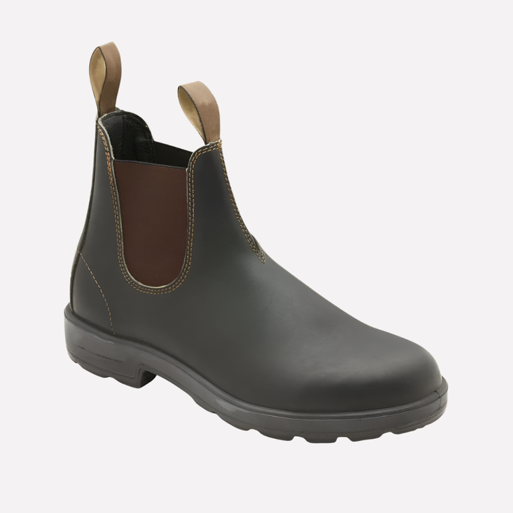 Unisex chelsea boots med slip-on design och elastiska sidopaneler för vardag