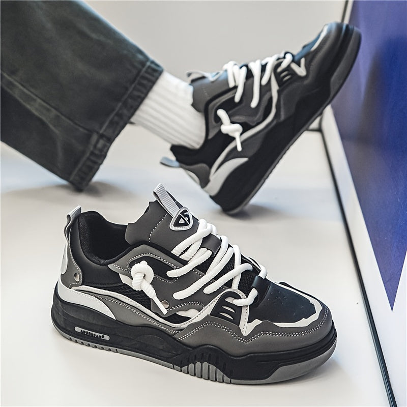Moderna chunky sneakers för herrar med bra grepp