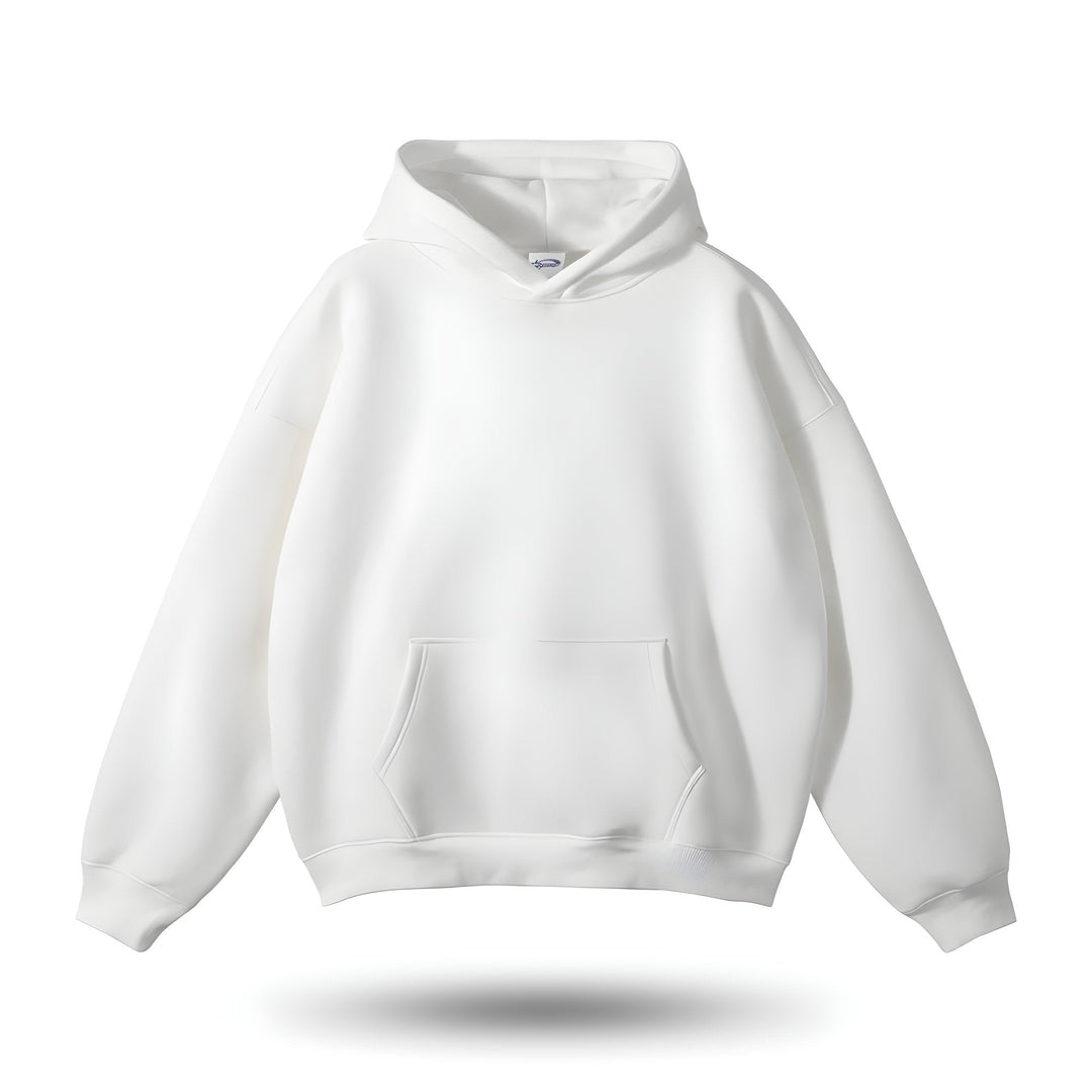 Vit Signature Fit Huvtröja framifrån