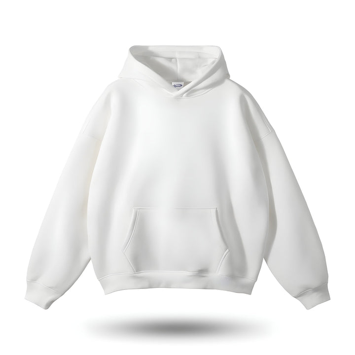 Vit Signature Fit Huvtröja framifrån