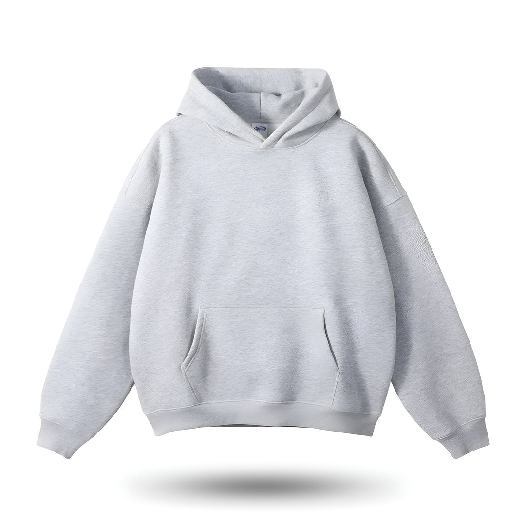 Grå unisex huvtröja i signaturmodell för avkoppling