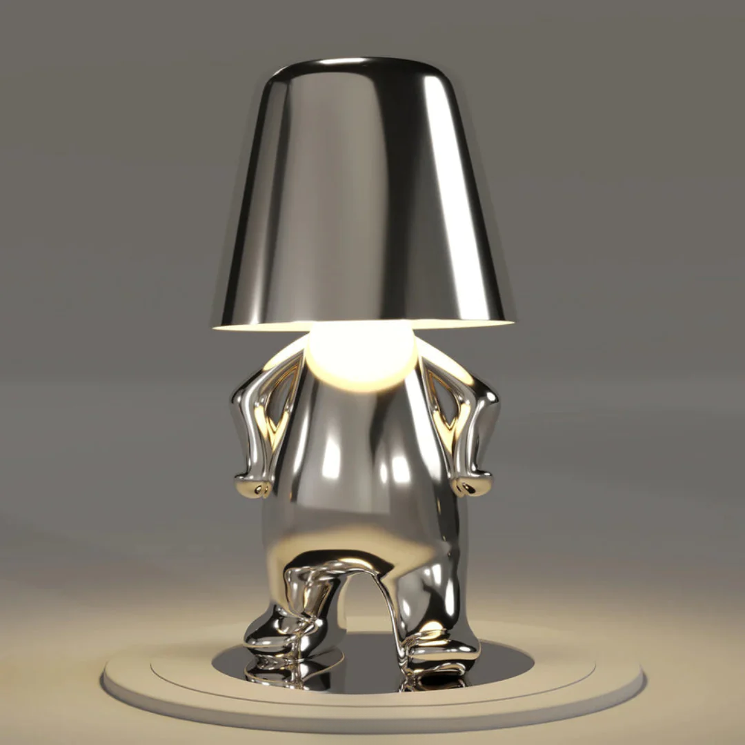 Detaljbild på lampans funktioner för ljusreglering och design