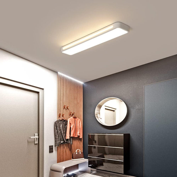 Harmonisk heminredning med funktionell LED taklampa