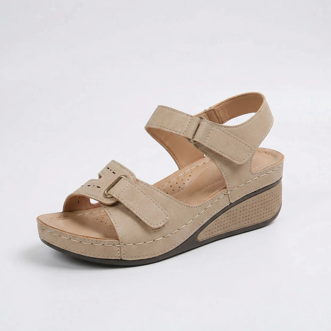 Bekväm damsandalett i slip-on modell med bra stötdämpning
