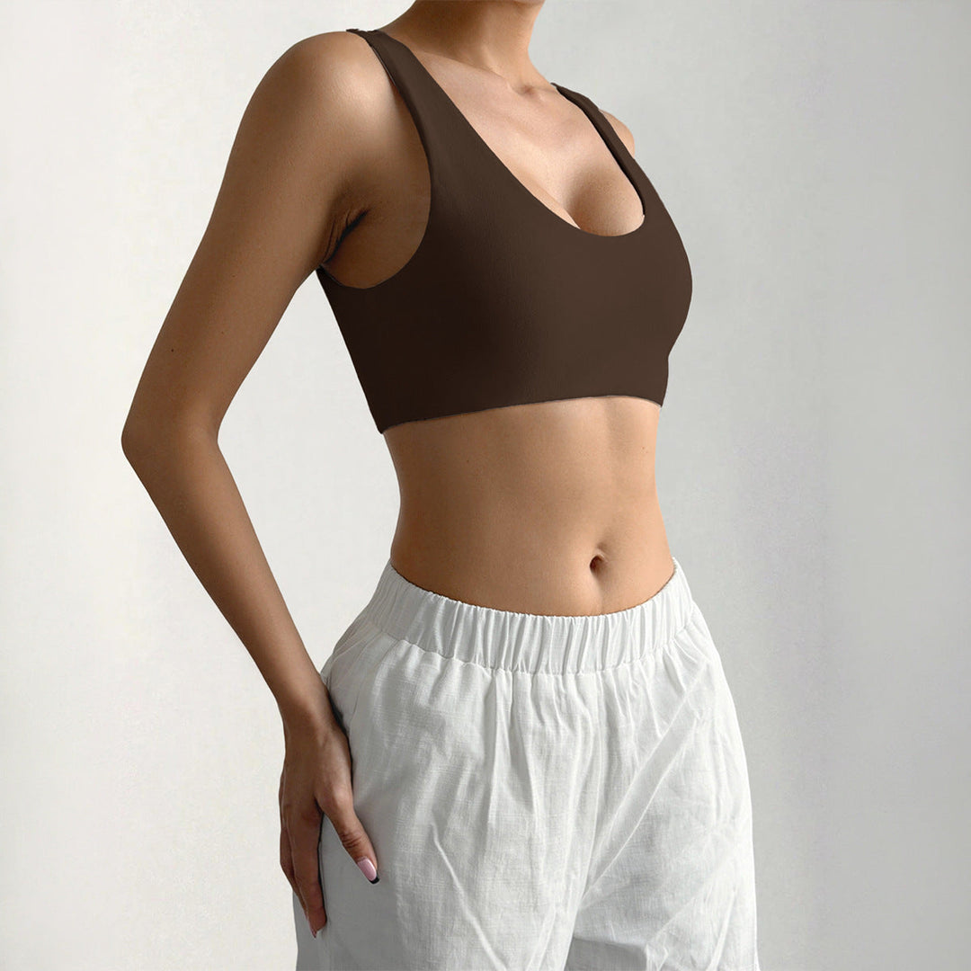 Träningstopp och sportbustier för dam med minimalistisk design