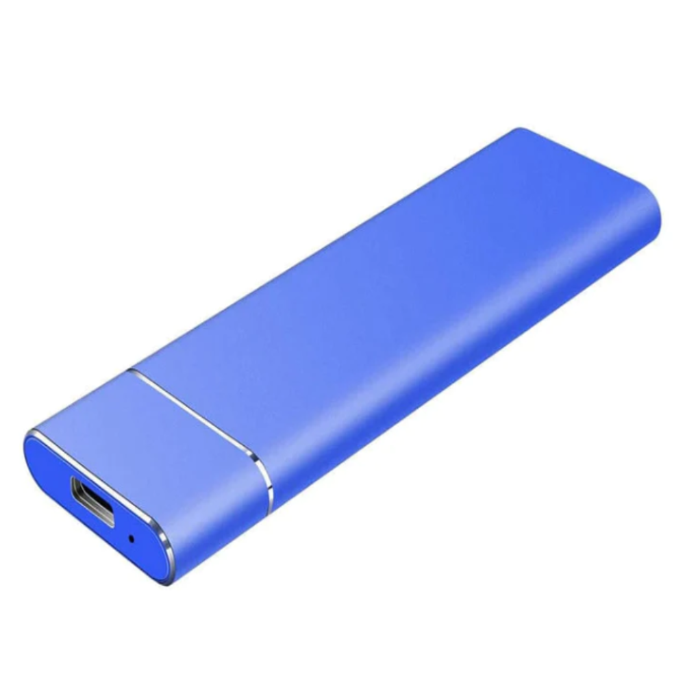 DataVault 8TB bärbar extern hårddisk i elegant blå färg