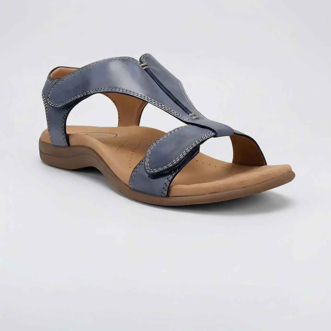 Stödjande herrsandaler i klassisk design för långa promenader